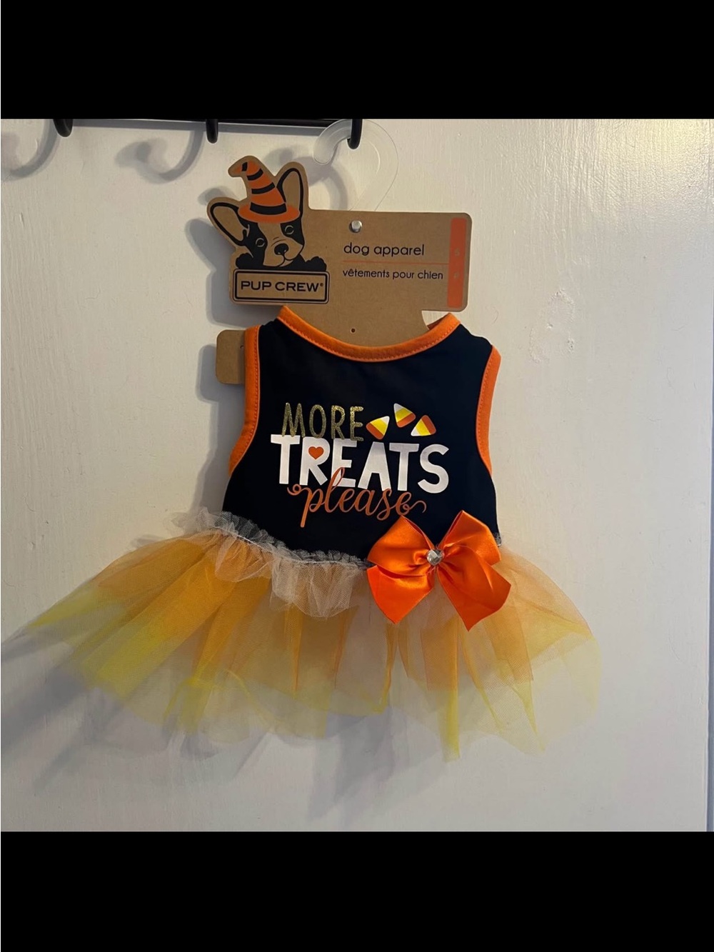 New Pup Crew Halloween 'More Treats Please' Dog Costume